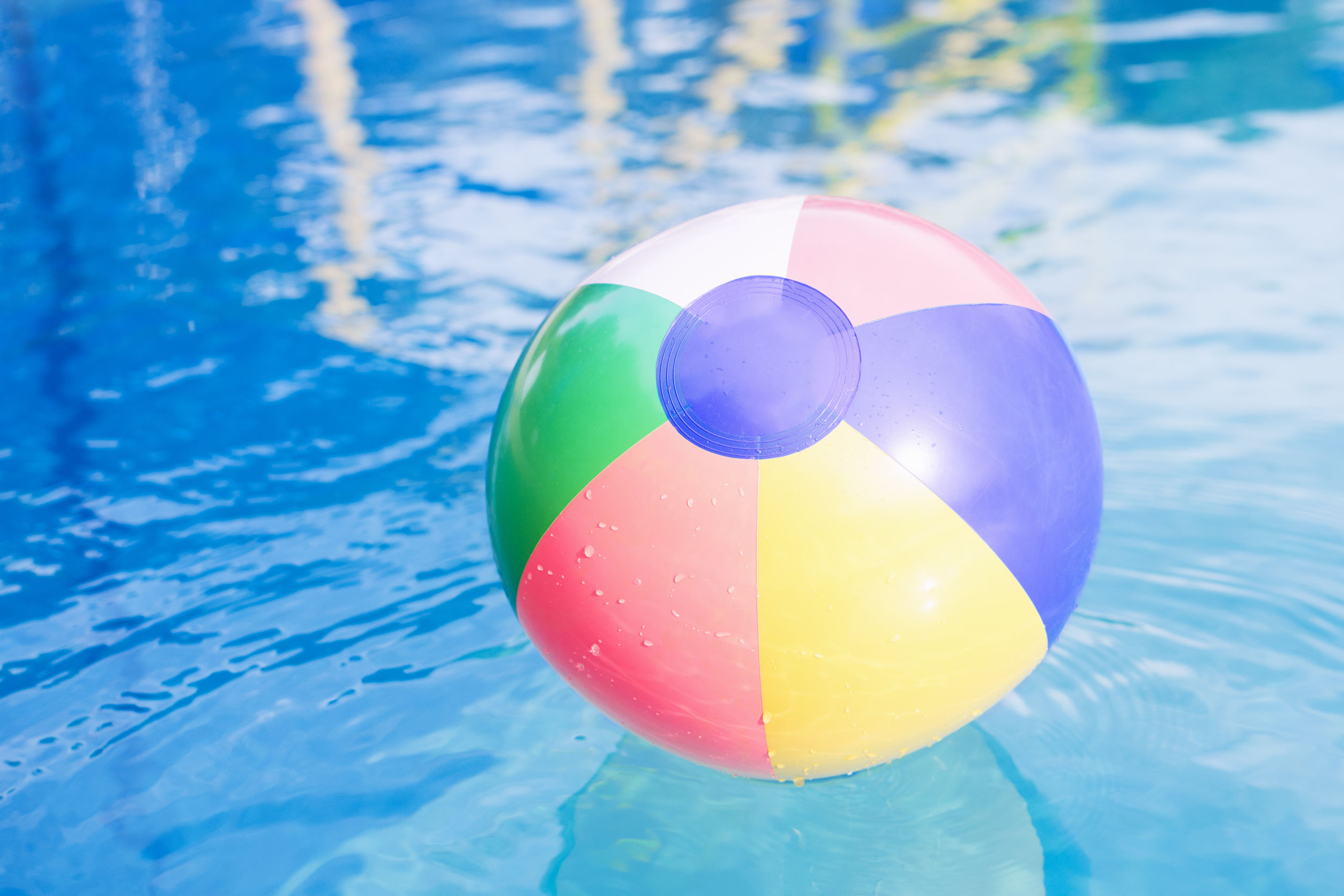 Floating Pool Decorations Beach Balls, Swim Rings and Fun Floats