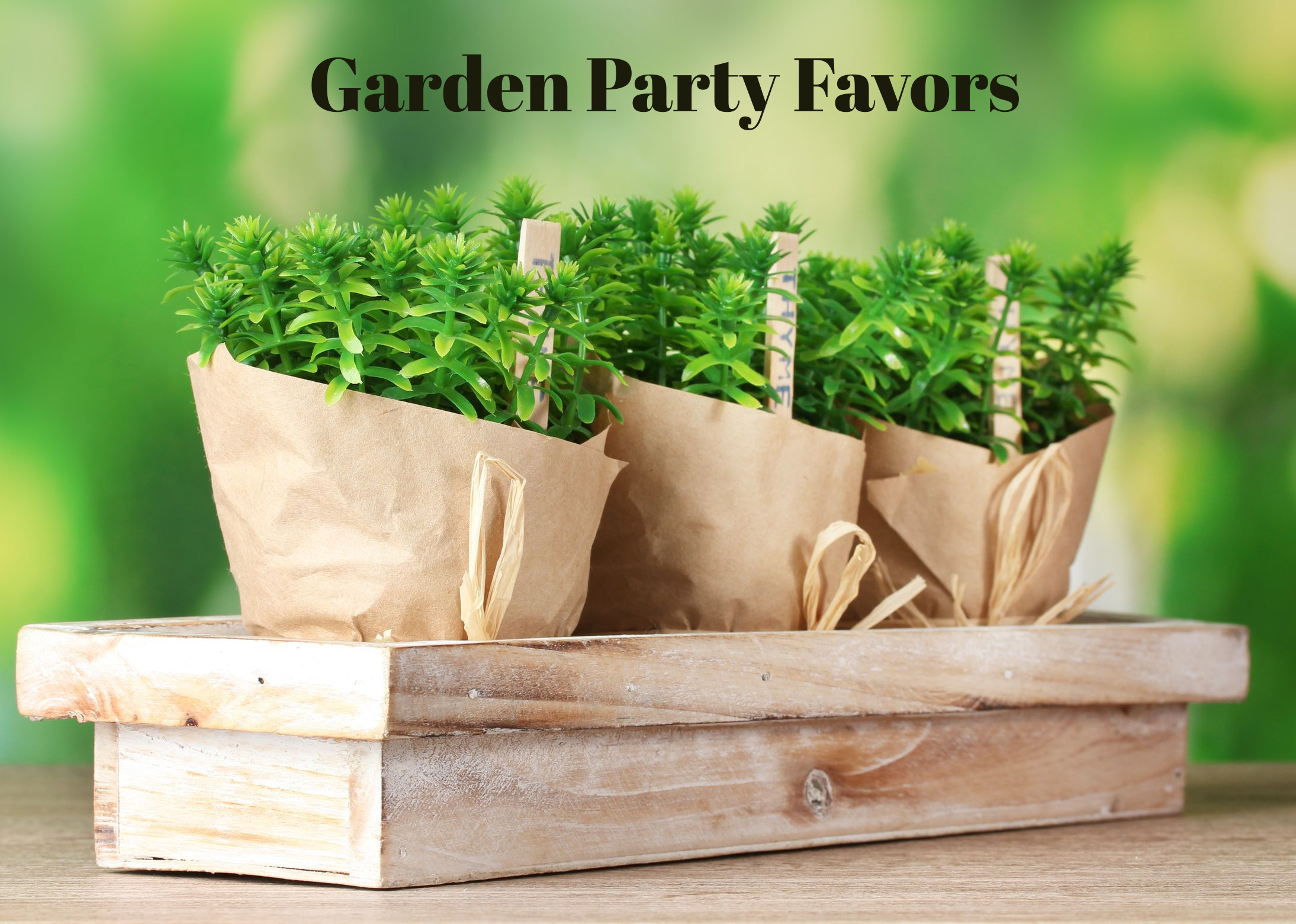 garden party favors