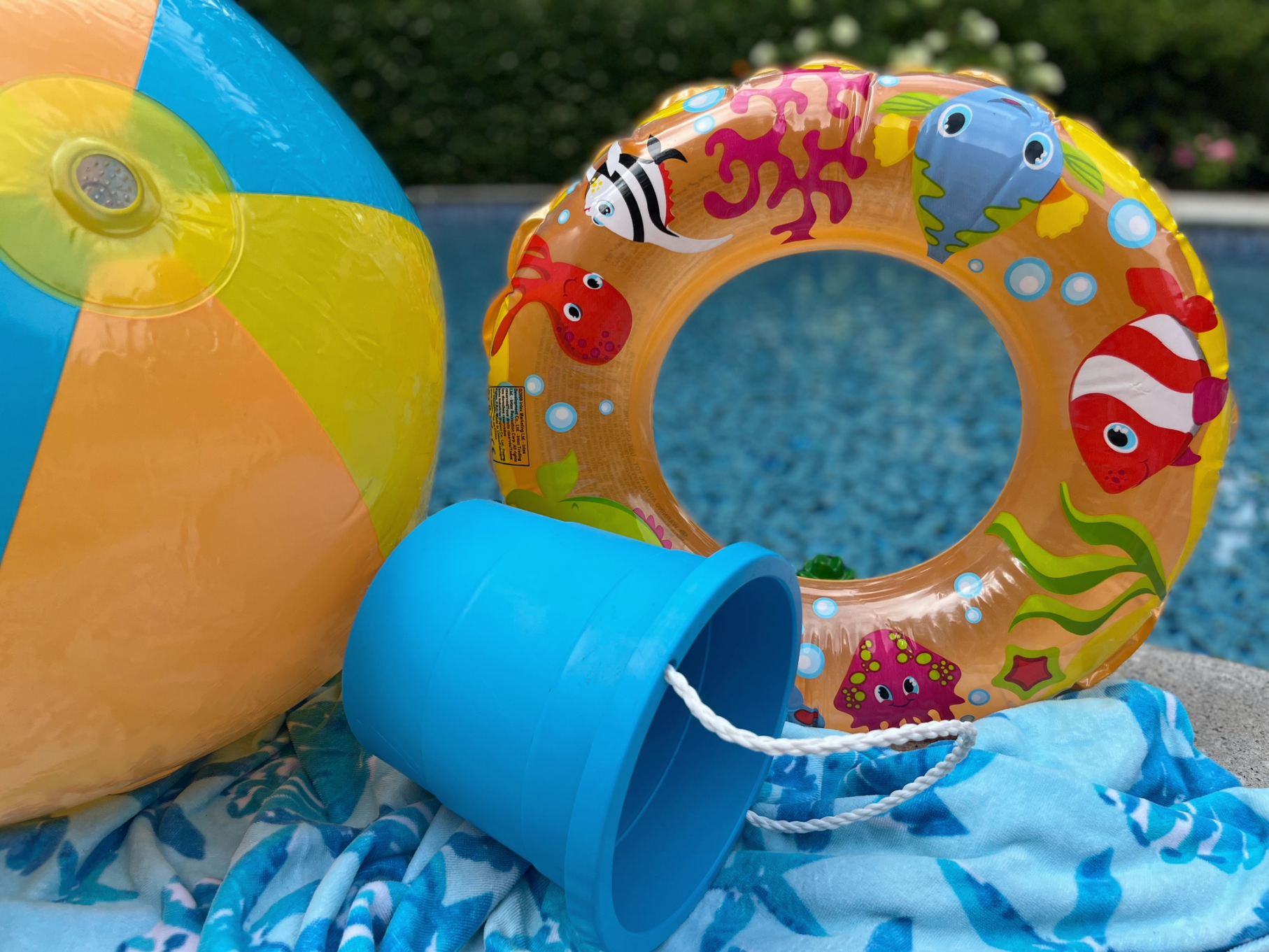 beach pool party swim ring