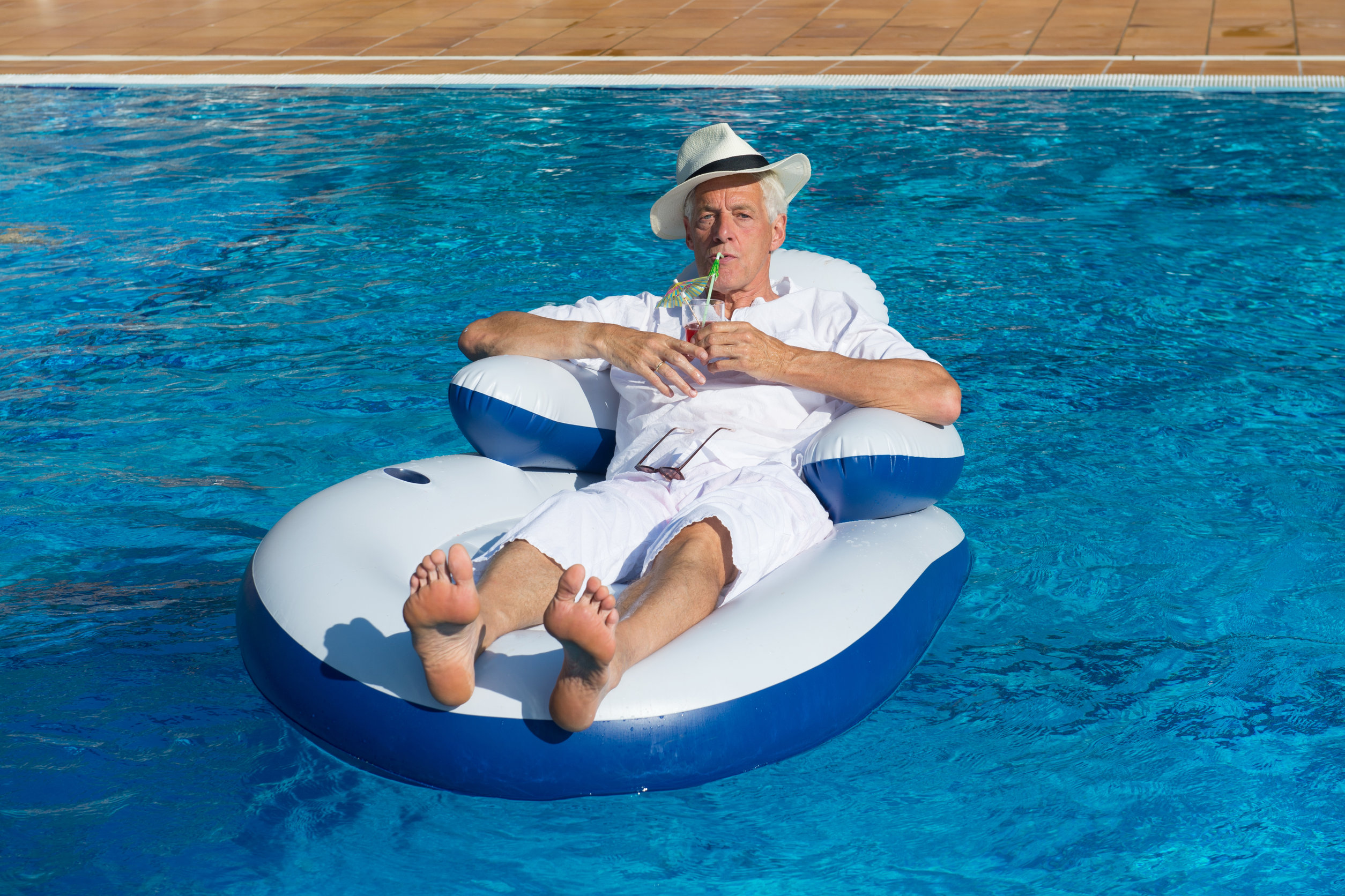 Adjustable floating shop pool lounge chairs