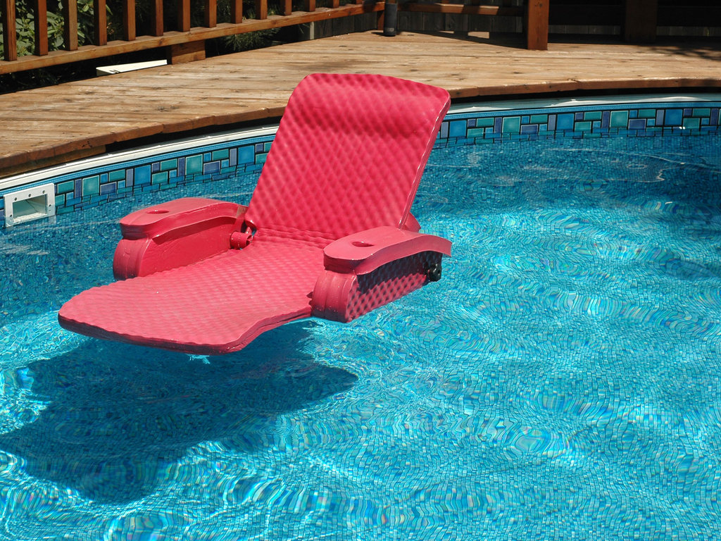 foam unsinkable pool lounge float pink