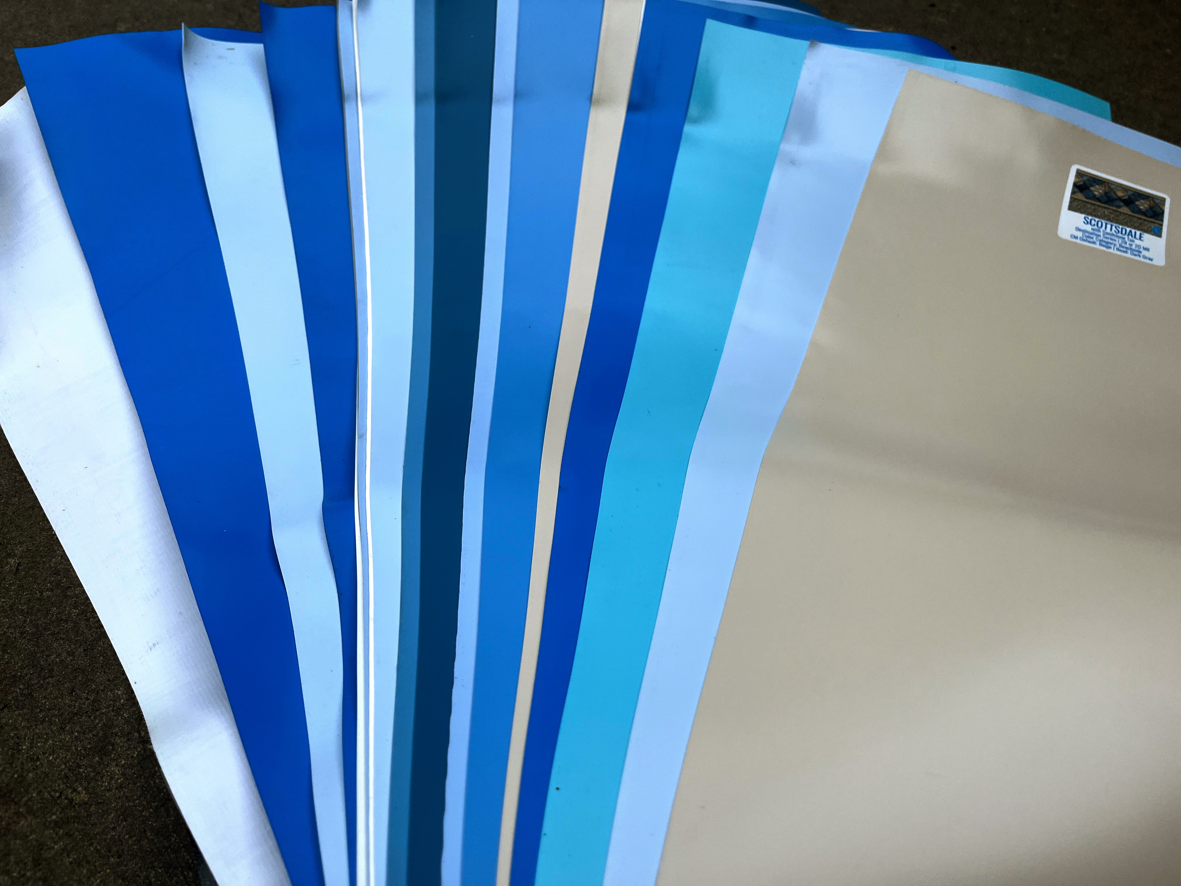 vinyl pool liner colors