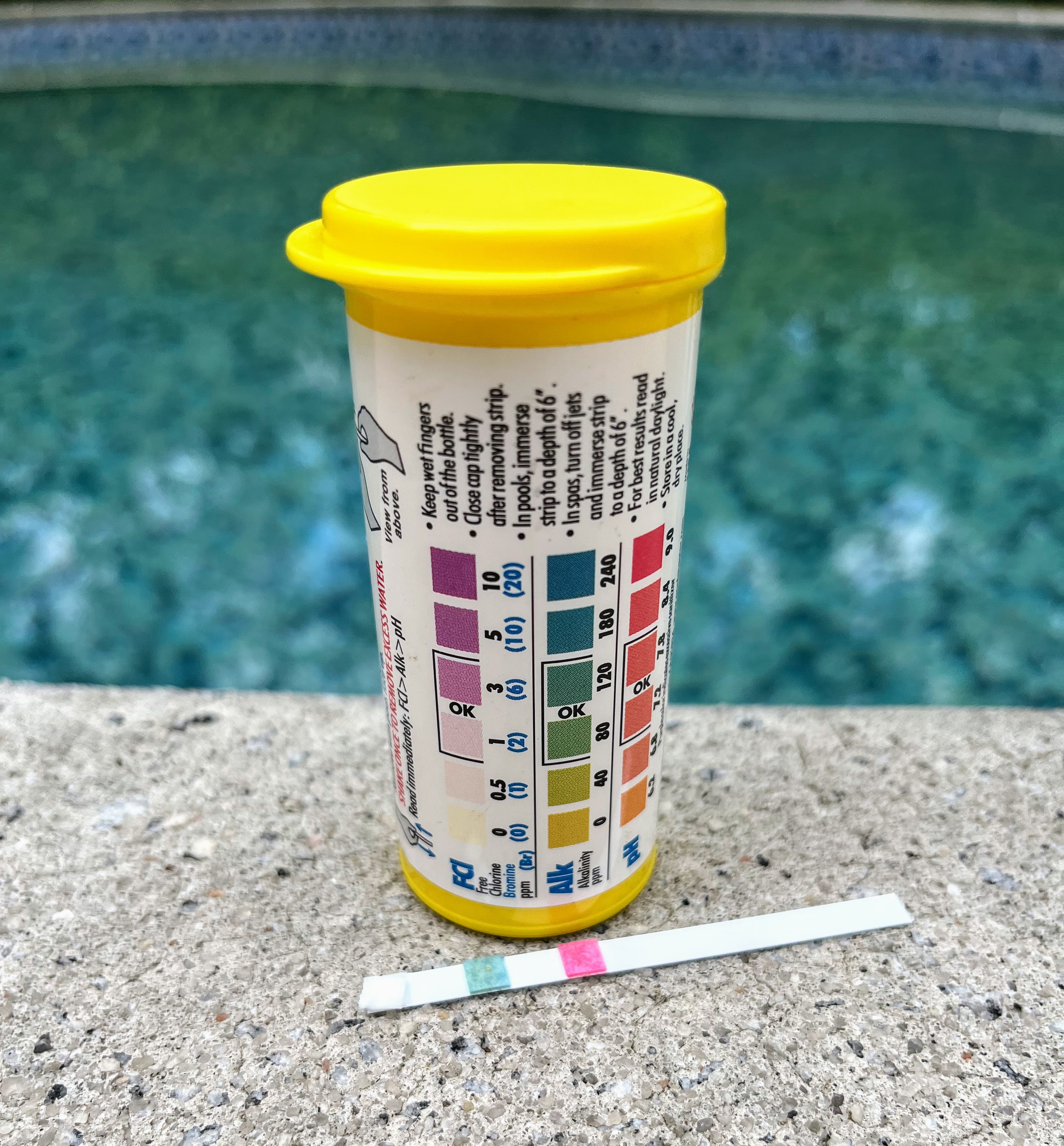 swimming pool test strips