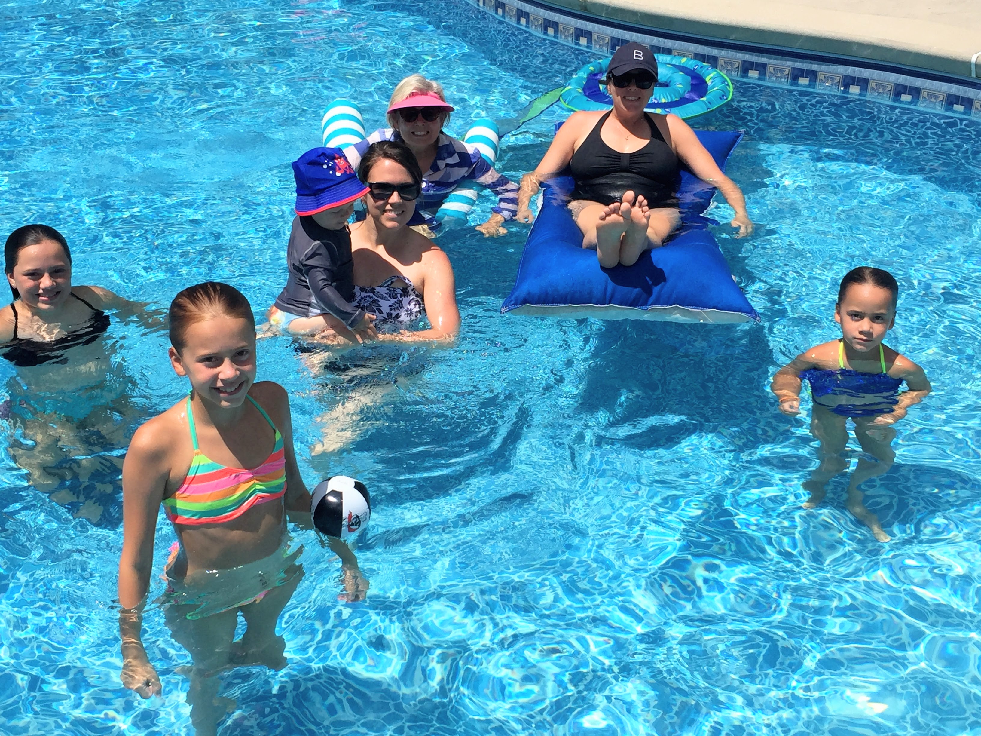 pool fun with family