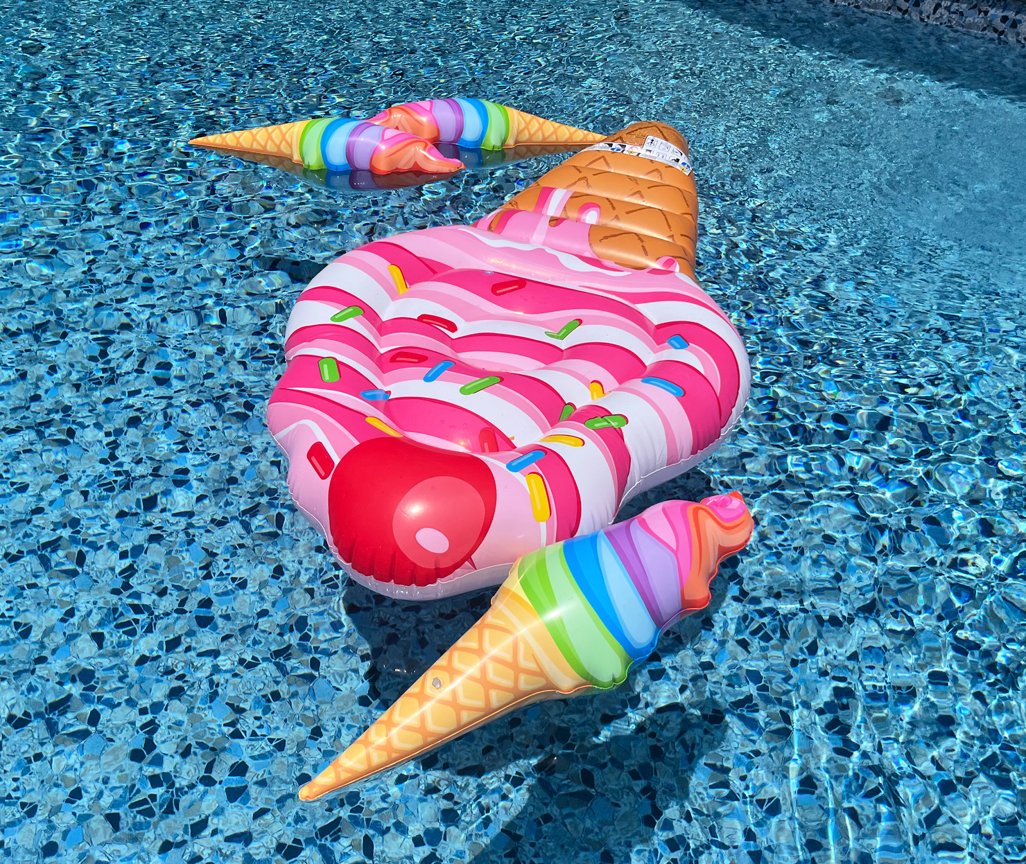 ice cream pool float and inflatables