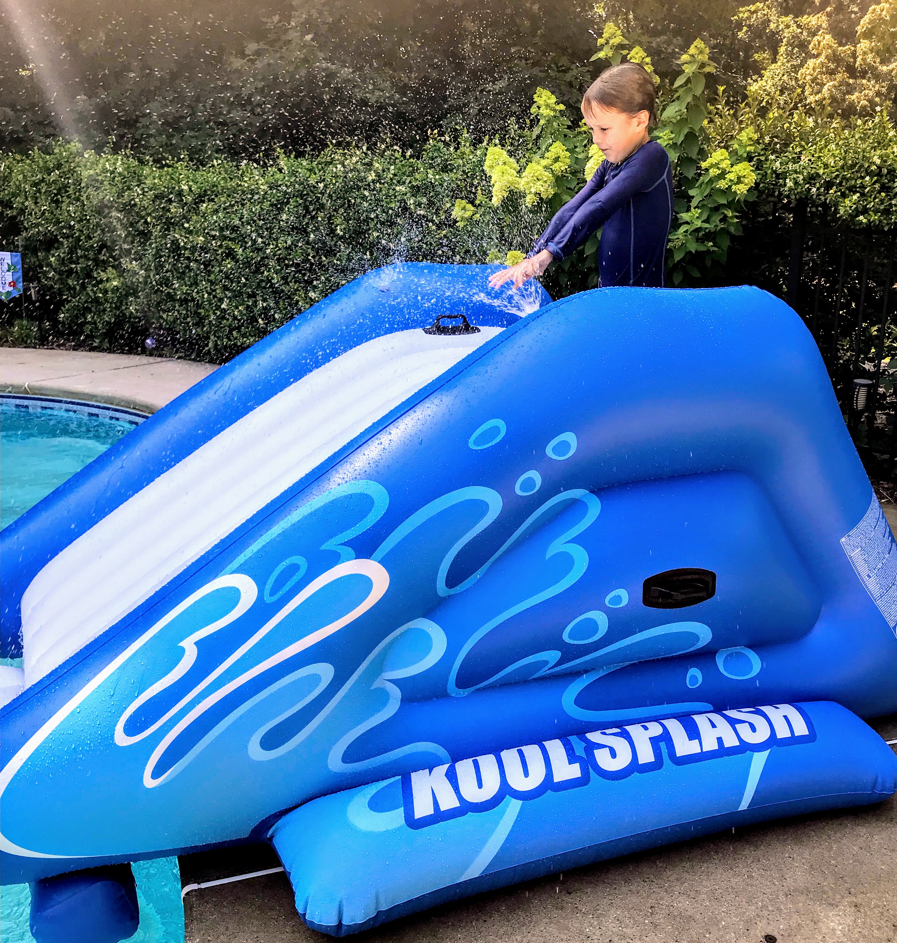 inflatable pool slide