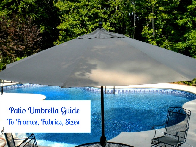 patio umbrella guide to frames, fabrics and sizes