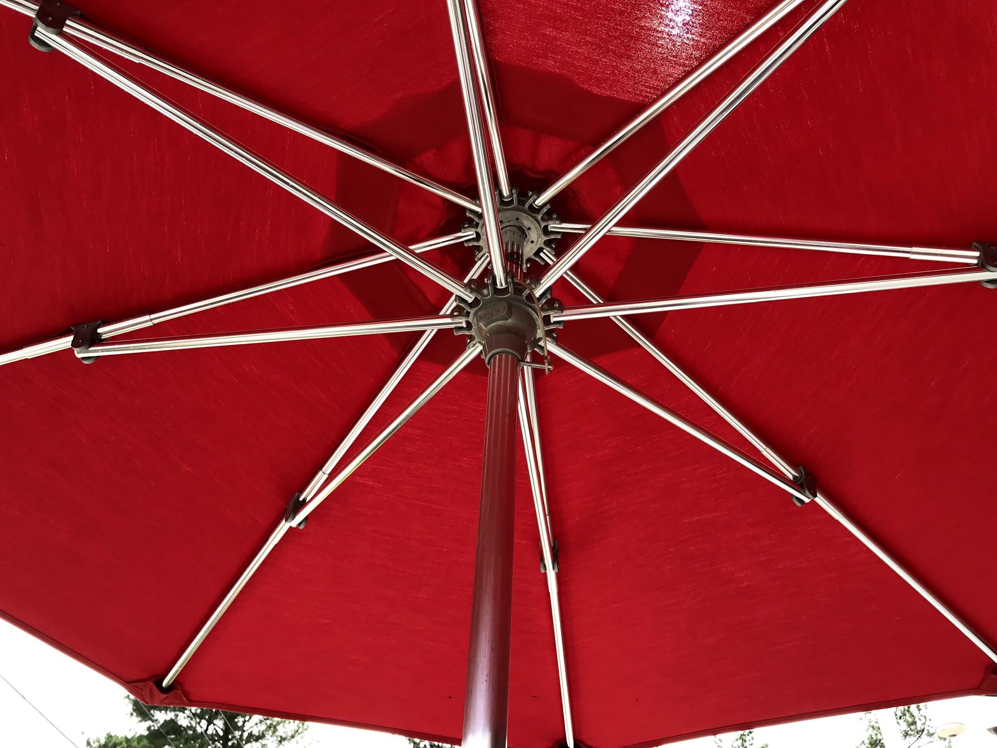 patio umbrella pole and frame