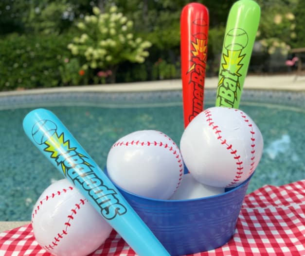 inflatable baseballs and baseball beach balls