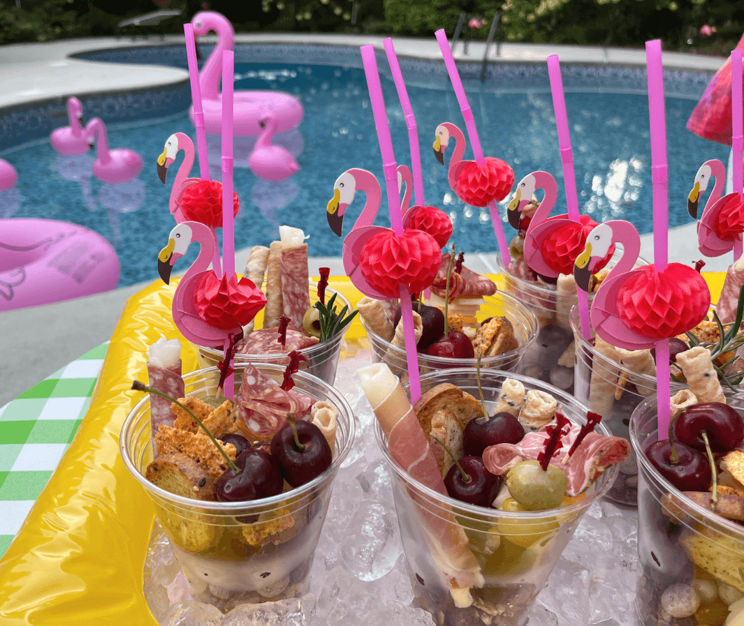 flamingo pool party food