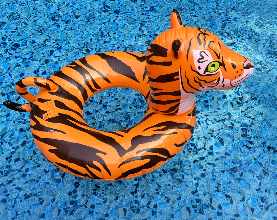 tiger swim ring pool float