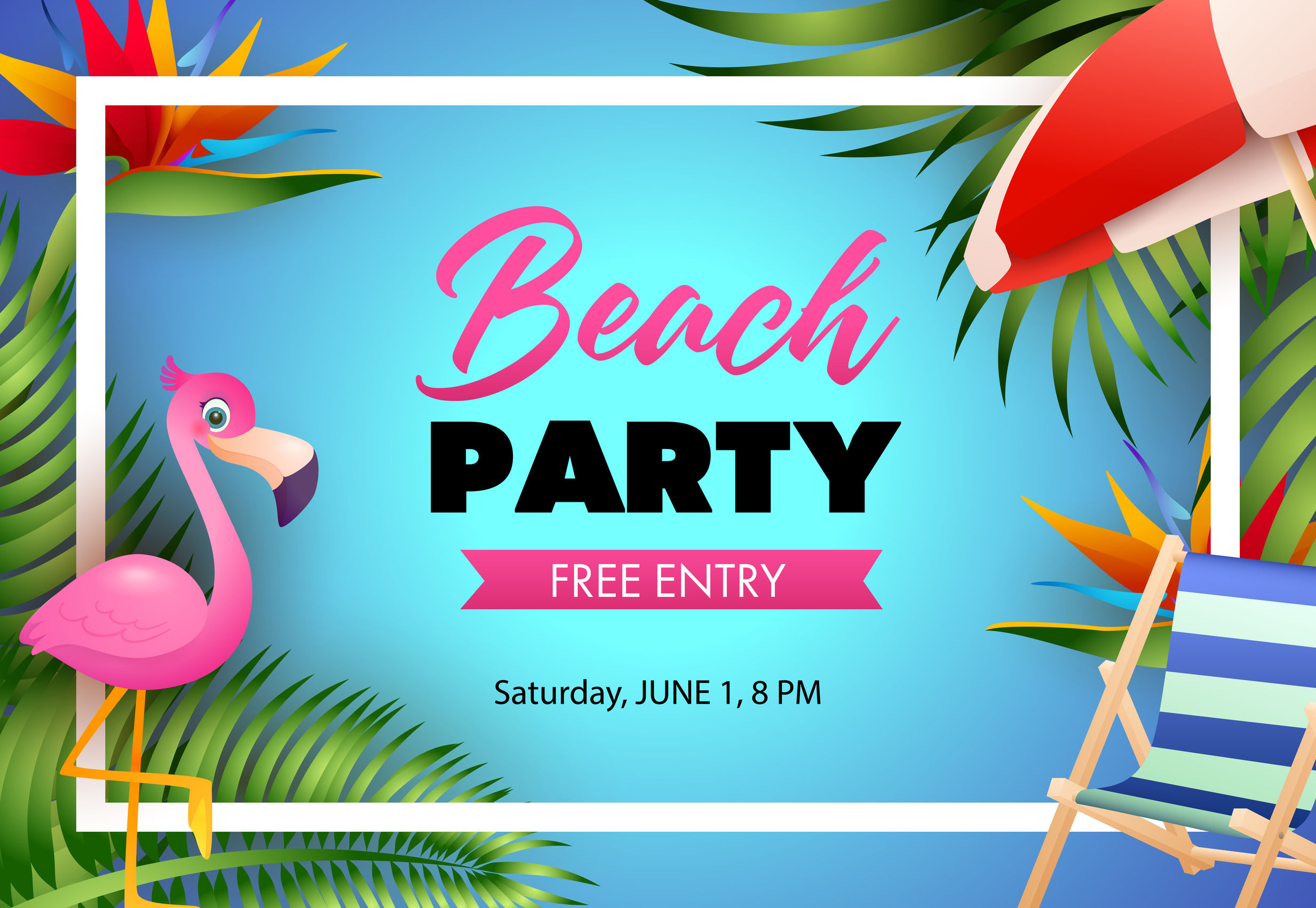 beach party invitation ideas