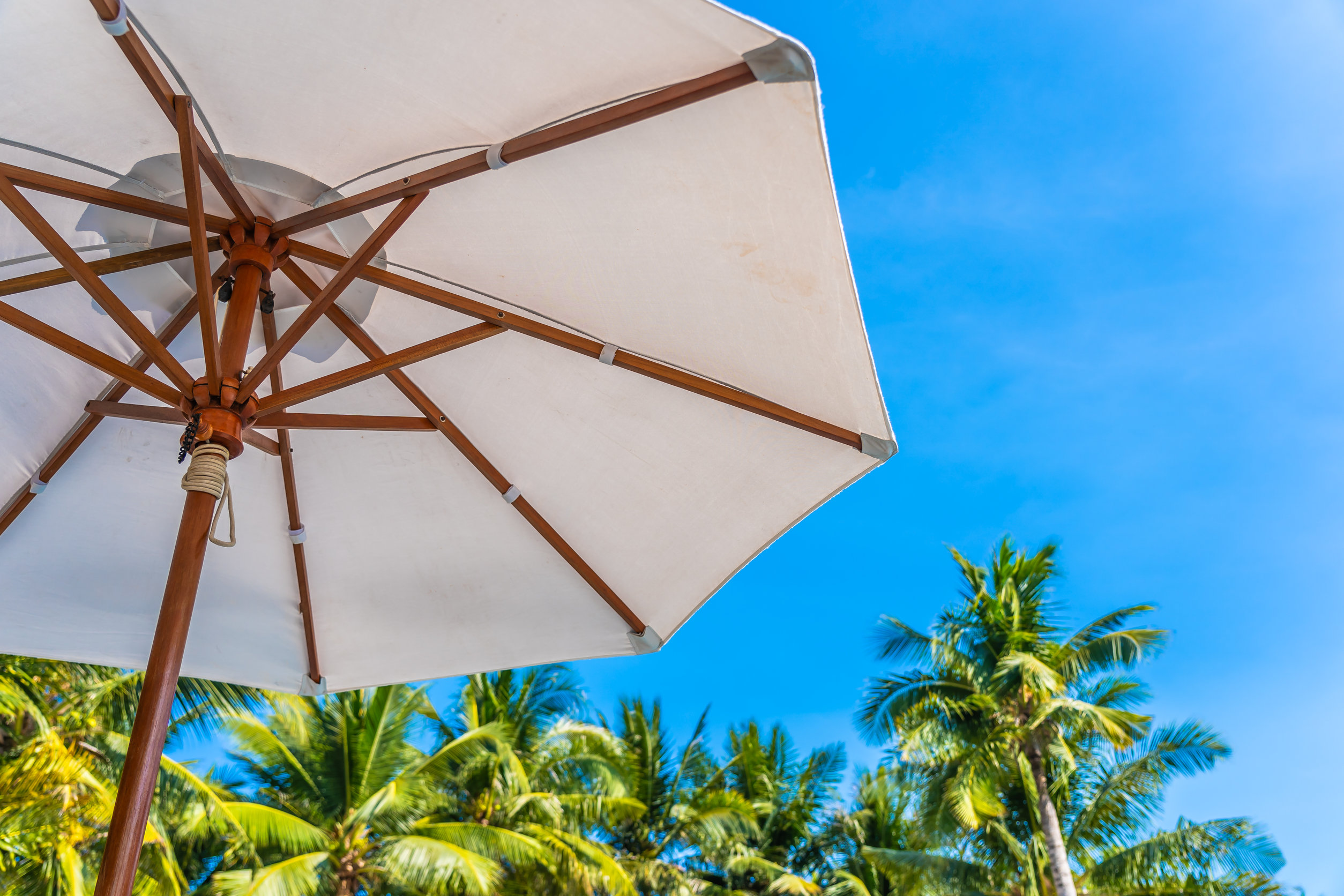 wood patio umbrellas