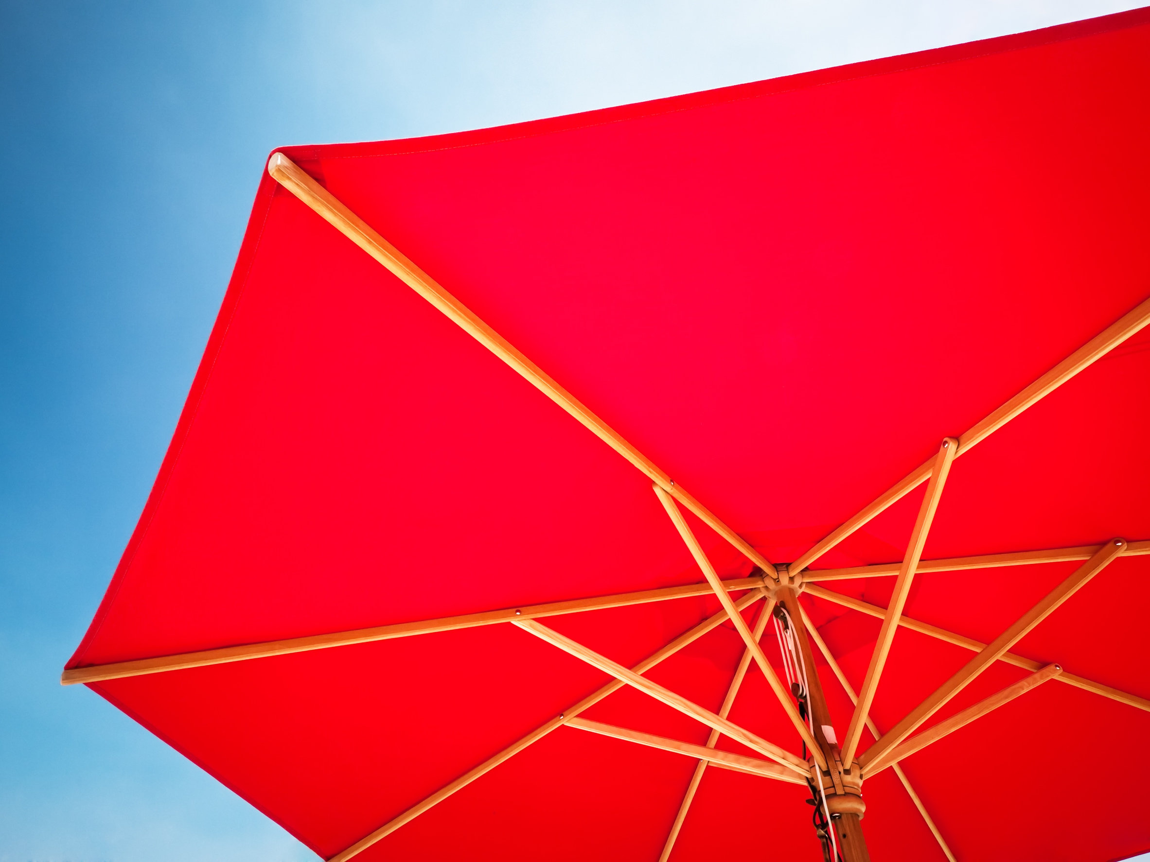 wood patio umbrellas