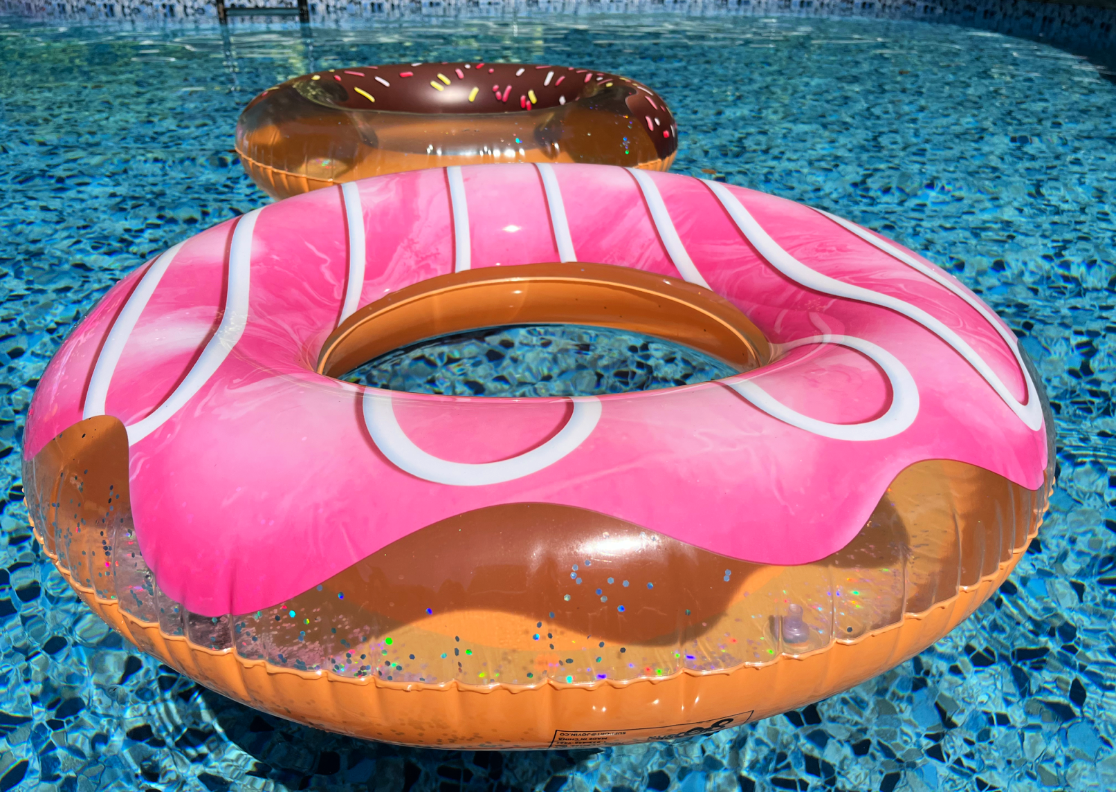 two donut swim rings