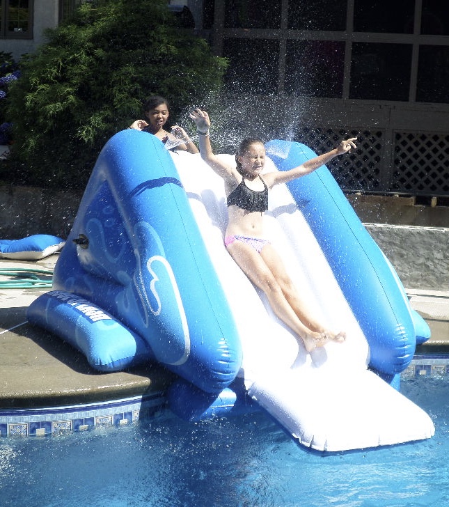inflatable swimming pool slide
