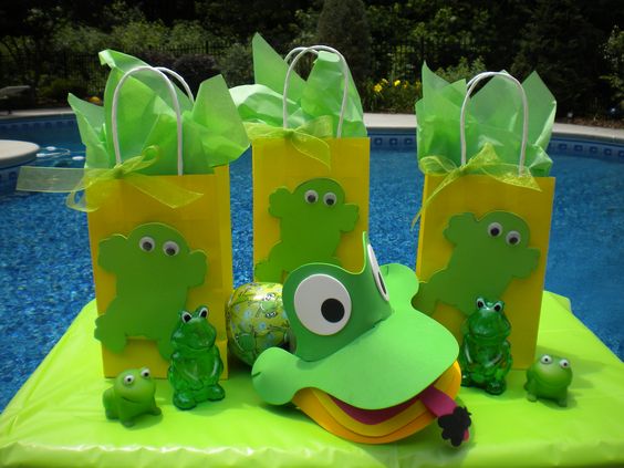 frog pool party ideas