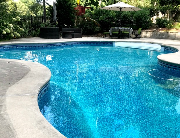 low maintenance landscaping for swimming pools