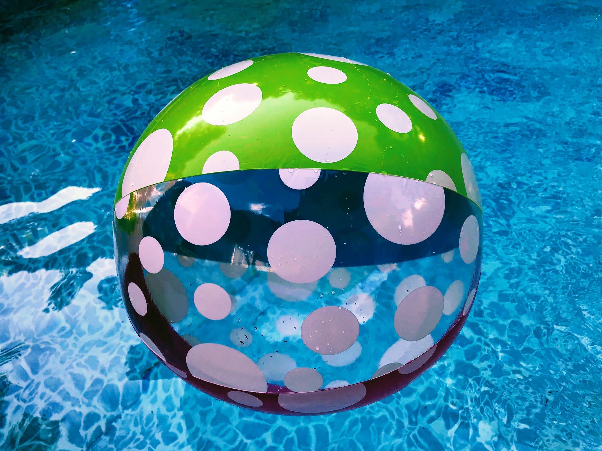 polka dot beach ball